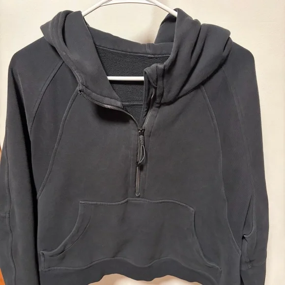 Lululemon Scuba Oversized Half-Zip Hoodie Black Size XL/XXL - Picture 5 of 11
